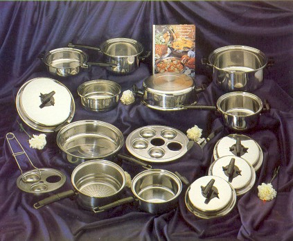 origional 23 pc. set of
waterless cookware
