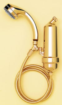 Eclipse Shower Filter (Brass or Brushed Nickel) - American Waterless Cookware